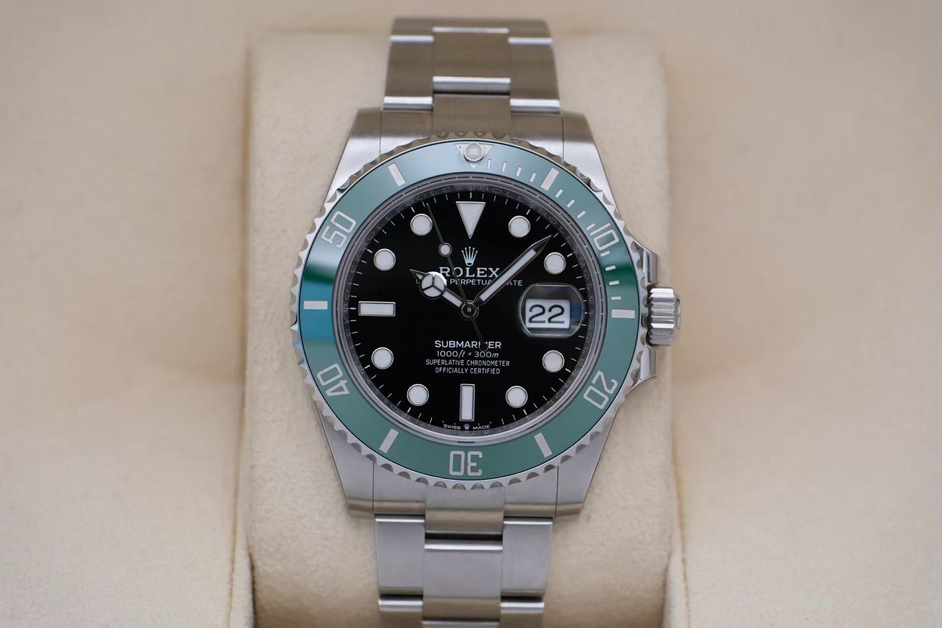 ✦ 劳力士 Rolex 潜航者型 126610LV 41毫米 蚝式钢 绿圈黑盘 自动机械