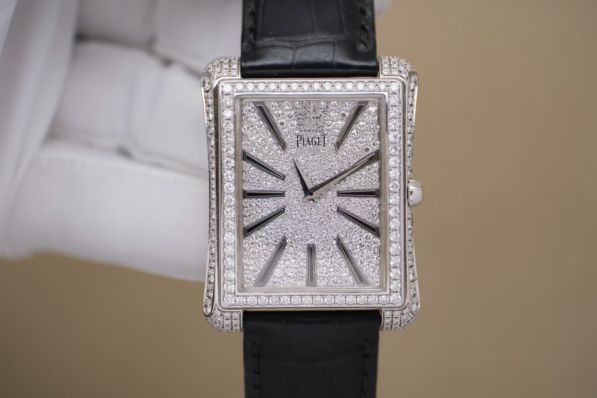 ✦ Piaget Jewelry Watch G0A33075 36x46mm 18K White Gold Diamond-Set Automatic Mechanical Watch