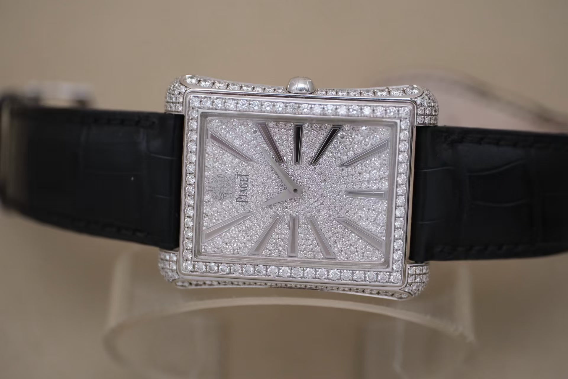 ✦ Piaget Jewelry Watch G0A33075 36x46mm 18K White Gold Diamond-Set Automatic Mechanical Watch