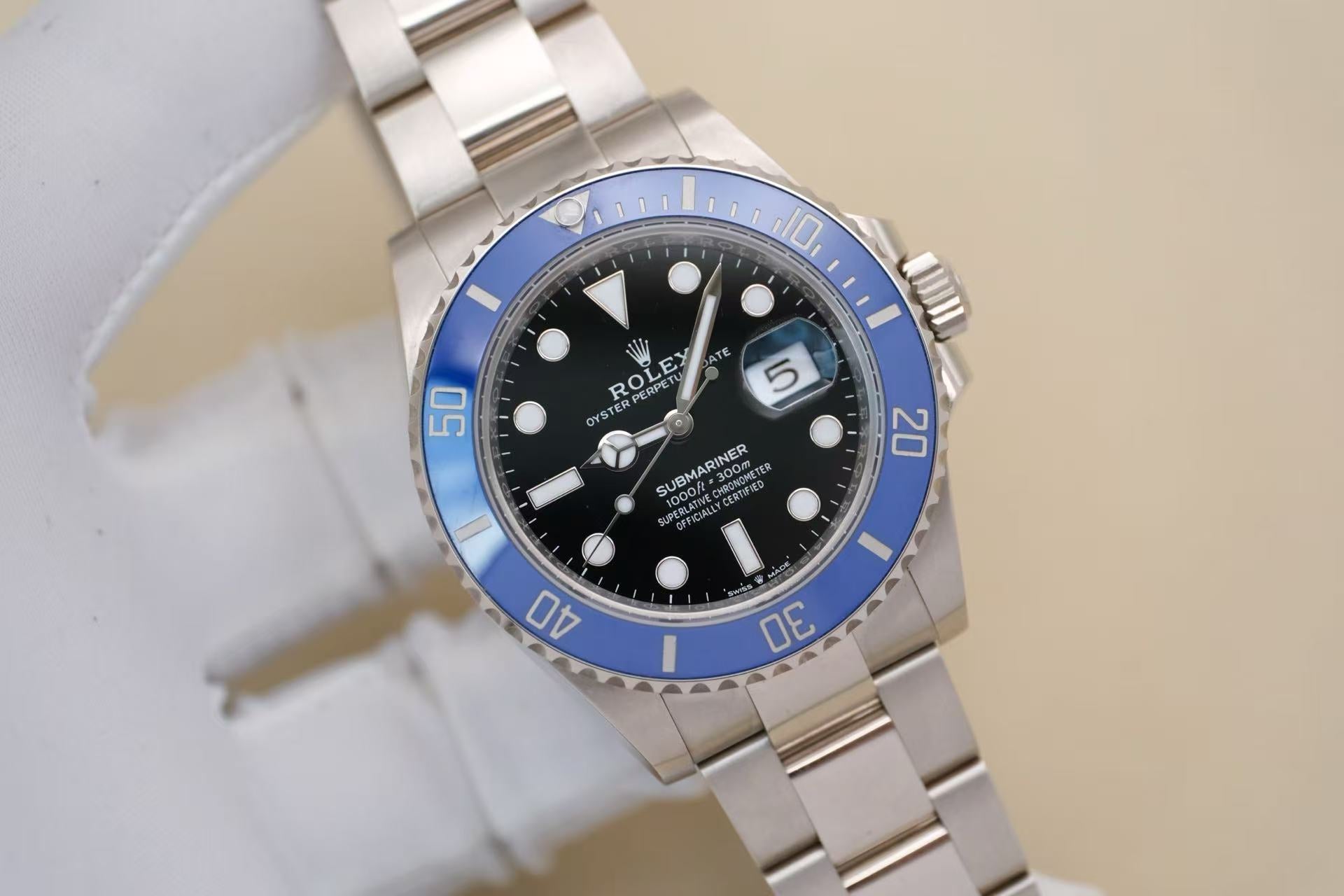 ✦ 劳力士 Rolex 潜航者型 126619LB 41毫米 18K白金 蓝水鬼 自动机械