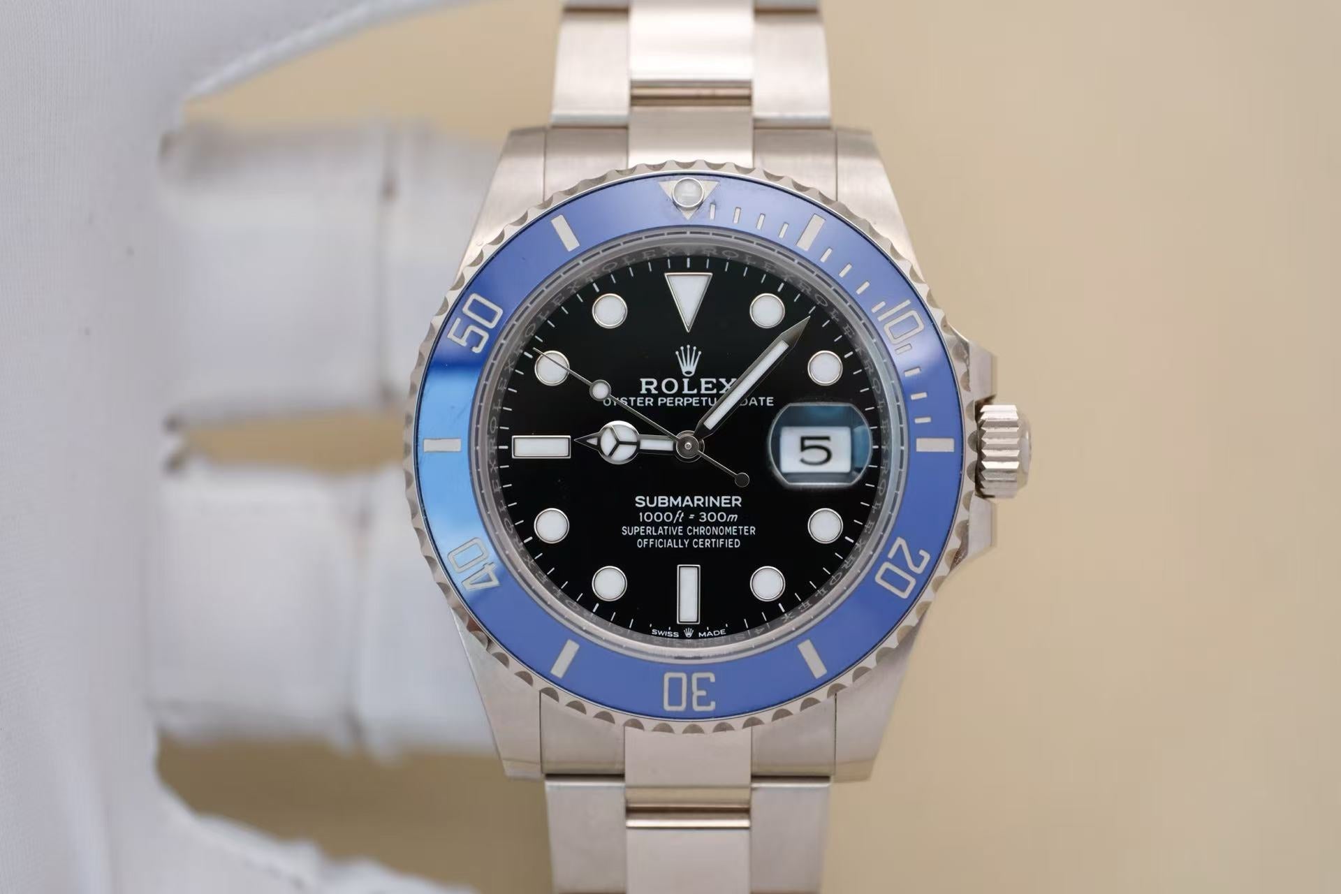 ✦ 劳力士 Rolex 潜航者型 126619LB 41毫米 18K白金 蓝水鬼 自动机械