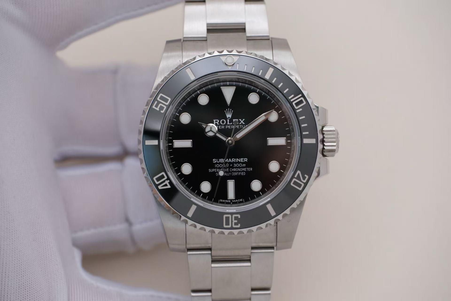 ✦ 劳力士 Rolex 潜航者型 114060 40毫米 蚝式钢 无历黑水鬼 自动机械