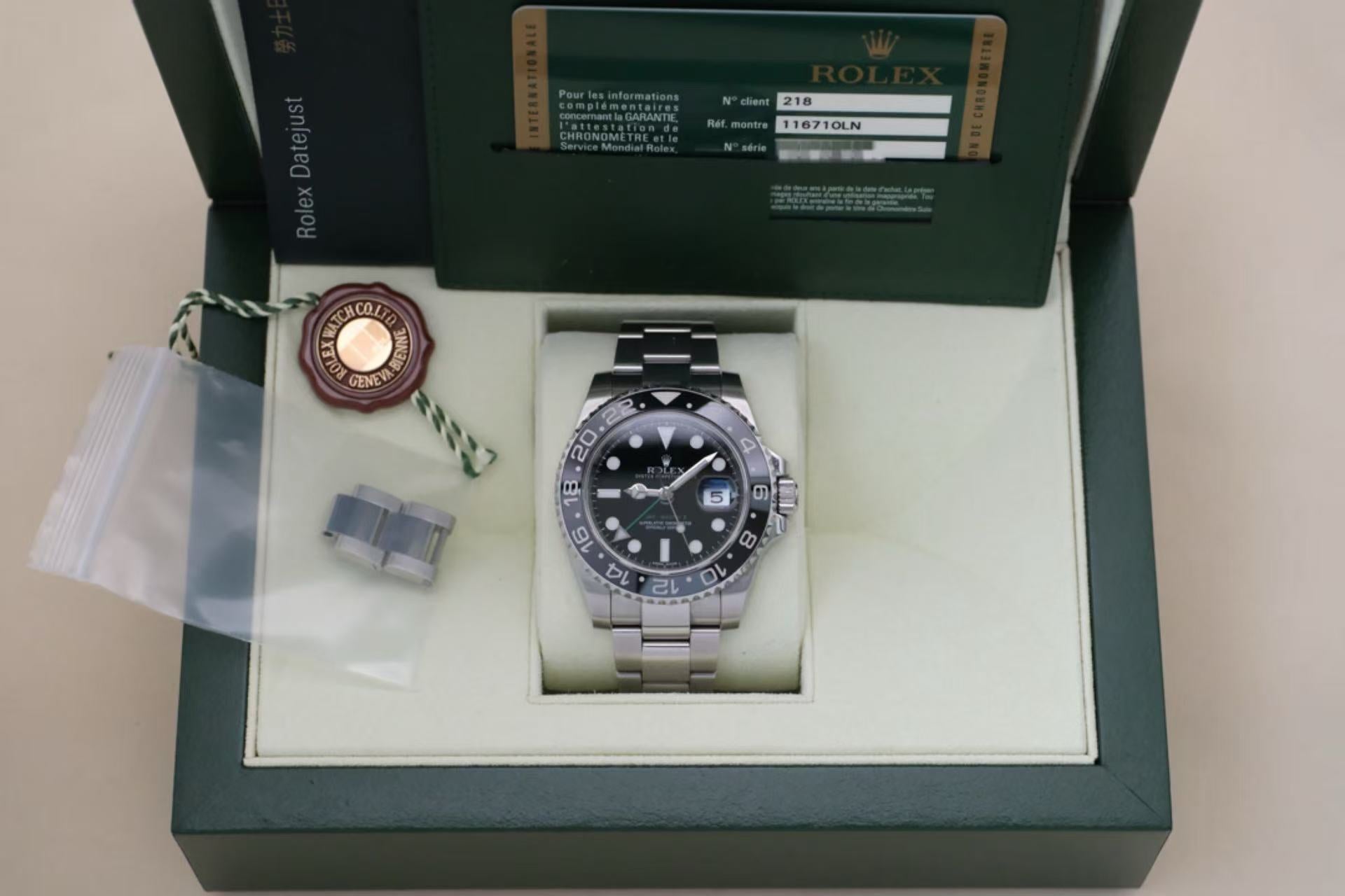 ✦ 劳力士 Rolex 格林尼治型II 116710LN 40毫米 蚝式钢 小绿针 自动机械