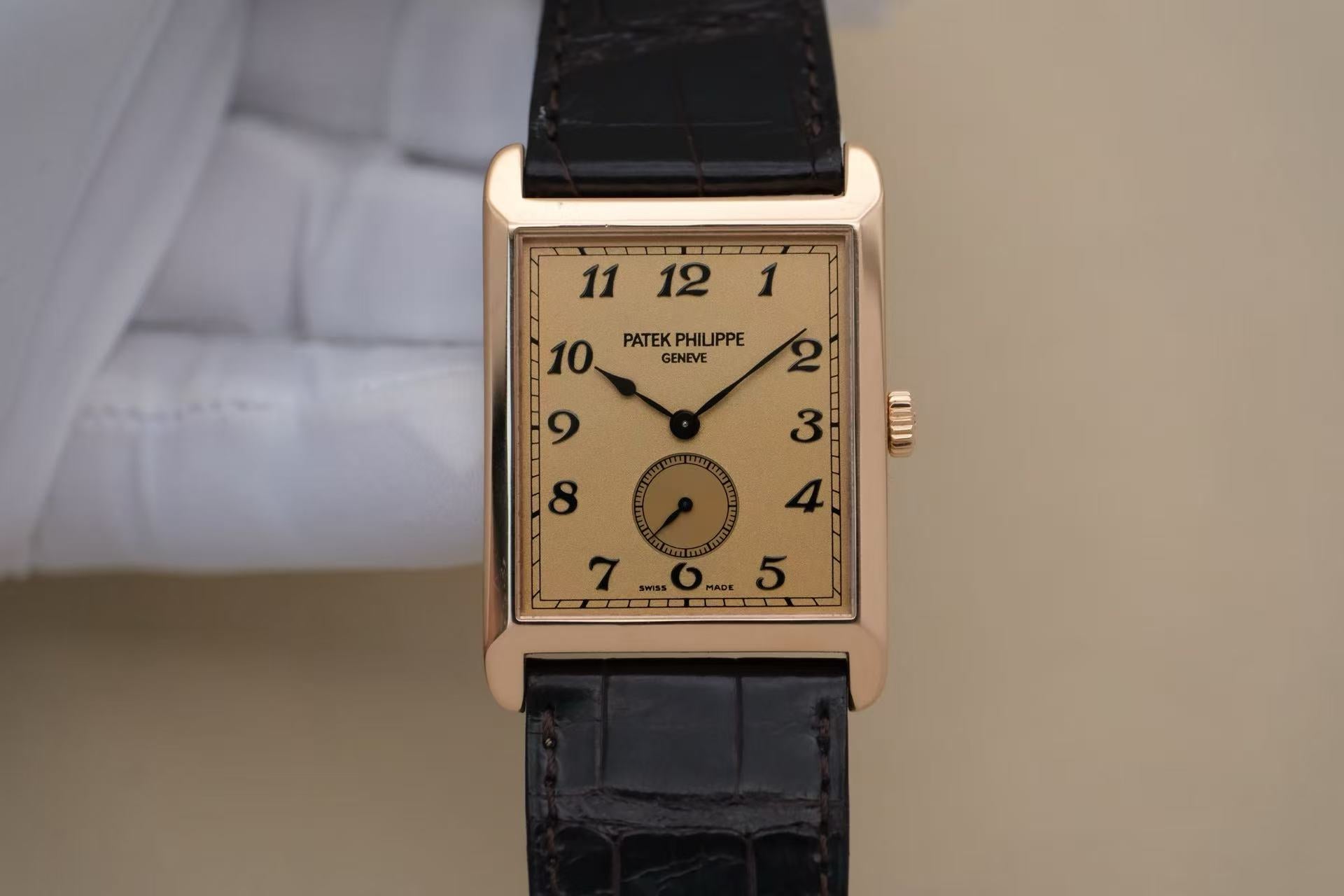 ✦ 百达翡丽 Patek Philippe Gondolo 5109R 43x30毫米 18K玫瑰金 手动机械