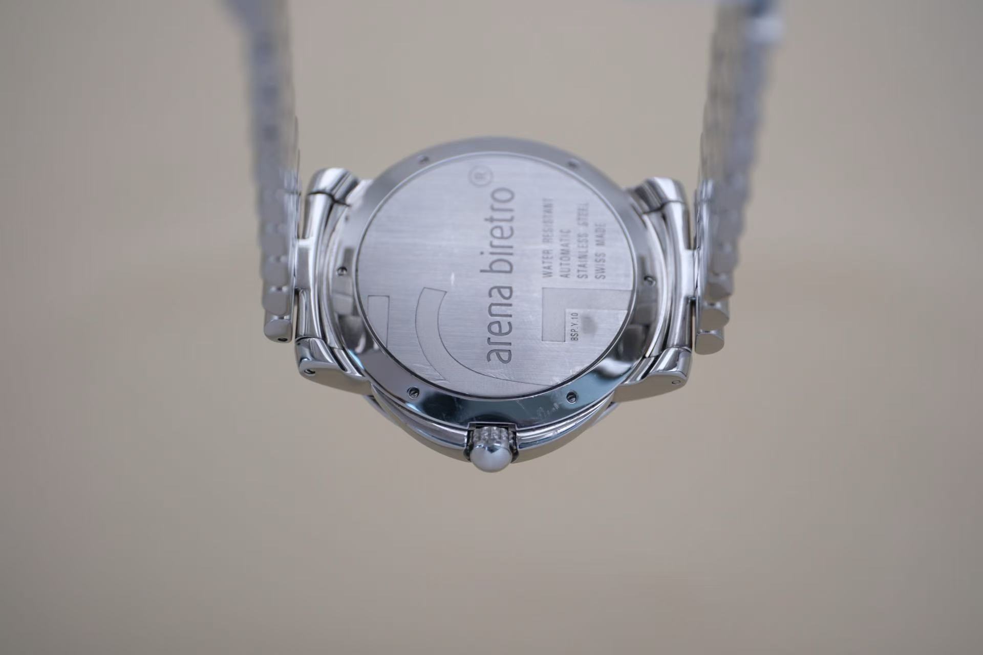 ✦ Independent watchmaking master Gerald Genta 45mm stainless steel double diamond bezel retrograde automatic mechanical watch