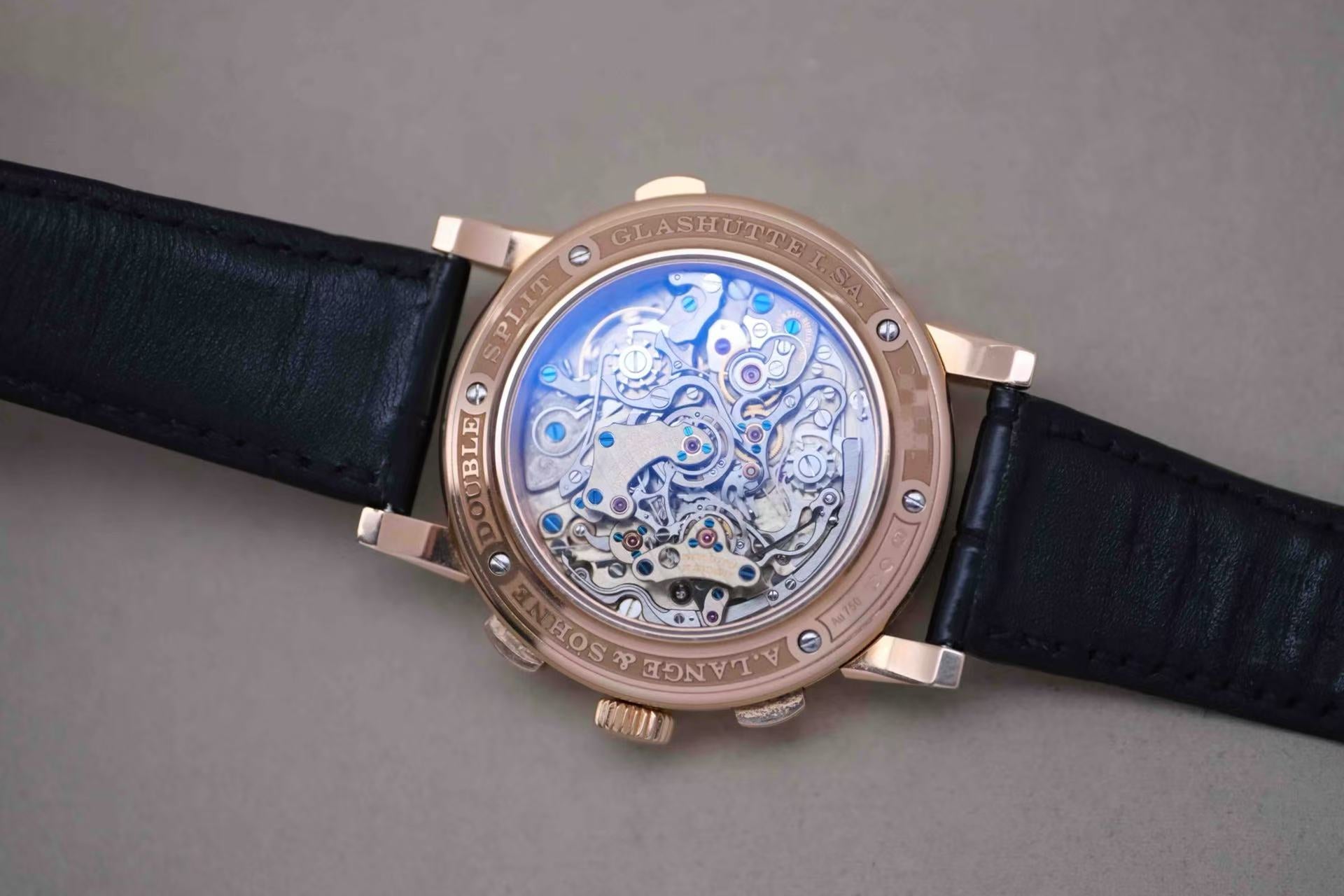 ✦ A. Lange & Söhne SAXONIA 404.032 43mm 18K Rose Gold Split-Seconds Chronograph