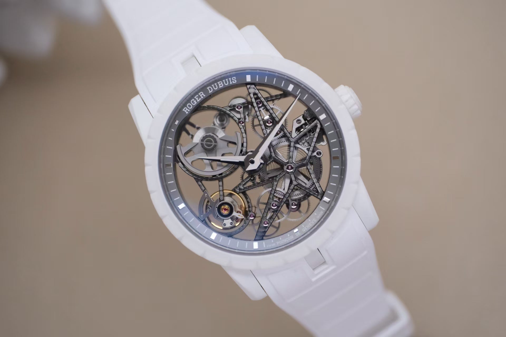 ✦ Roger Dubuis King Series DBEX0949 42mm Titanium Alloy Fully Skeletonized Automatic Mechanical