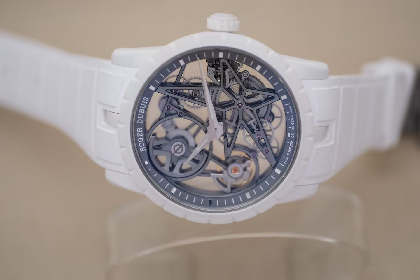 ✦ Roger Dubuis King Series DBEX0949 42mm Titanium Alloy Fully Skeletonized Automatic Mechanical