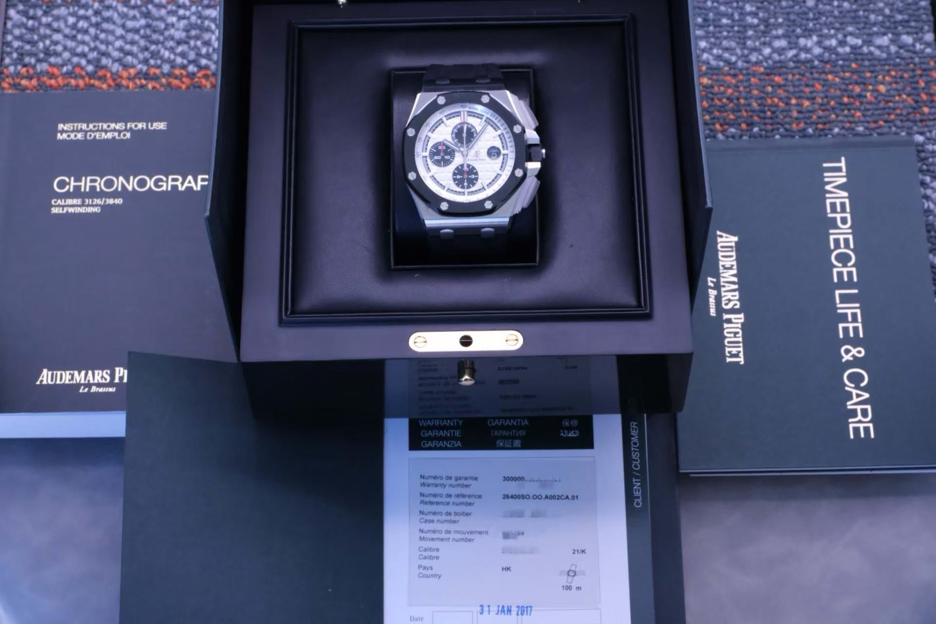 ✦ Audemars Piguet Royal Oak Offshore 26400SO 44mm Stainless Steel Panda Disc Automatic Mechanical