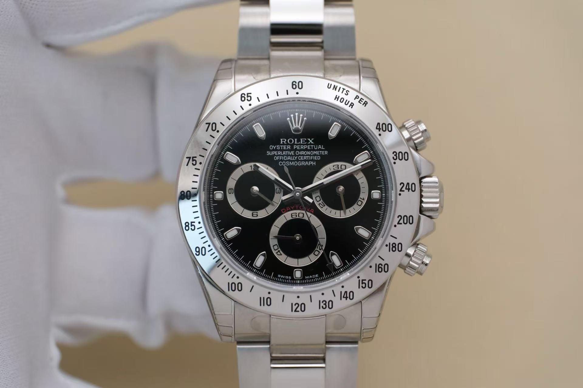 ✦ 劳力士 Rolex 宇宙计型迪通拿 116520 40毫米 精钢 黑盘 绝版未使用品