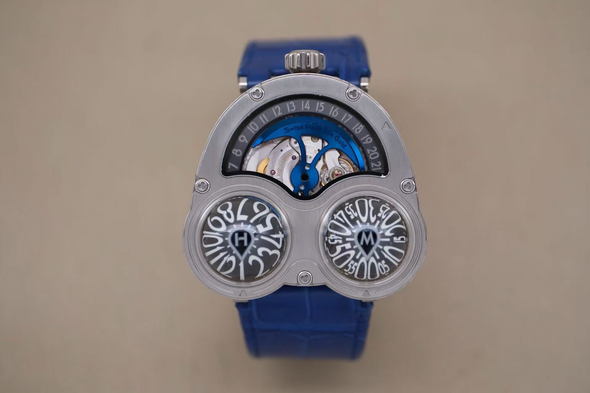✦ MB&F Independent Watch HM3 Frog Eye 47mm Titanium 3D Stereodynamic Automatic Watch
