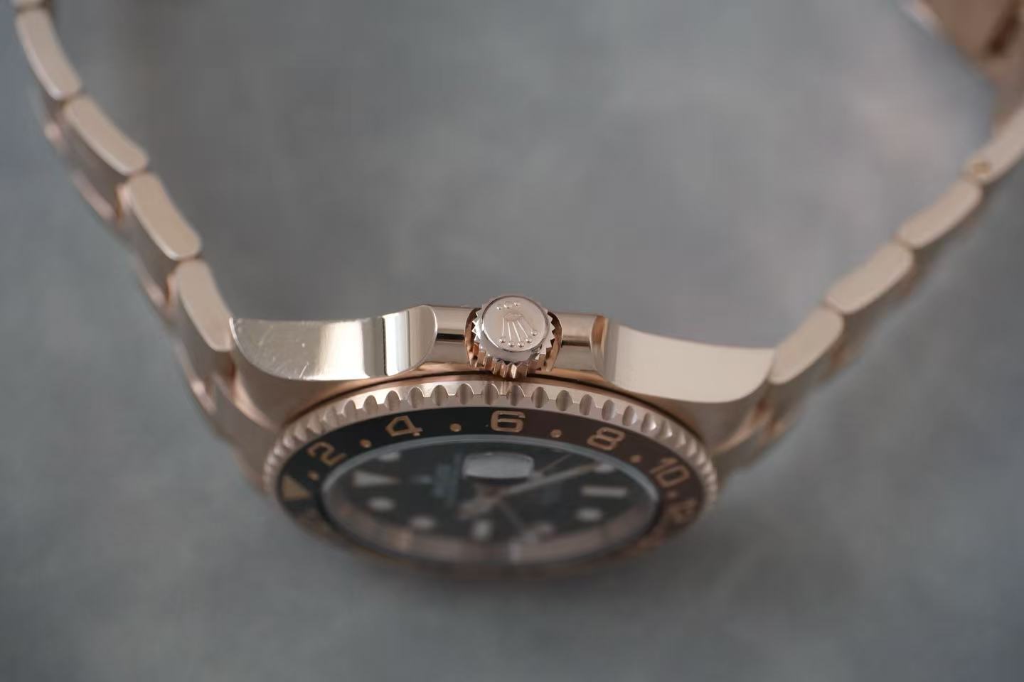 劳力士 Rolex 格林尼治型 II m126715chnr-0001 18K玫瑰金 沙士圈 2022年全套全长