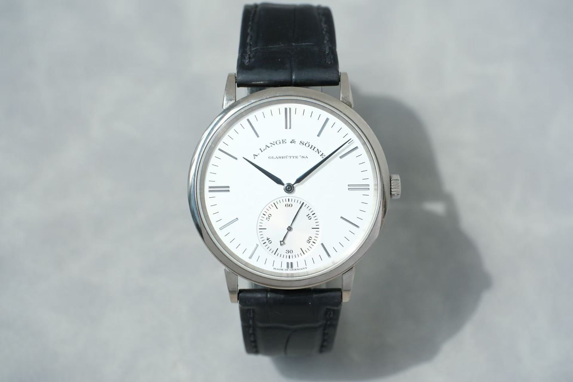 ✦ 朗格 A. Lange & Söhne 萨克森系列 380.027 38.5毫米 18K白金 自动机械