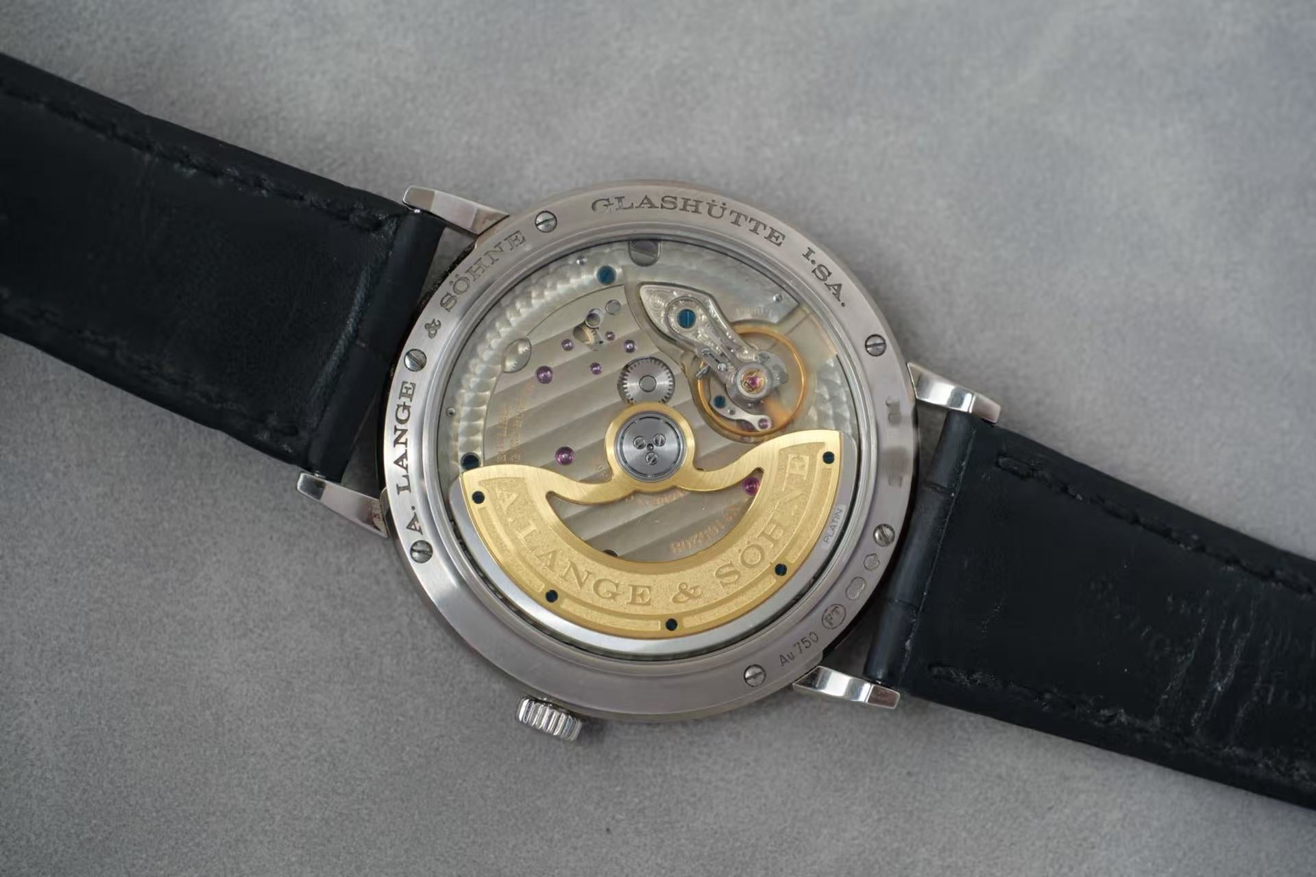 ✦ 朗格 A. Lange & Söhne 萨克森系列 380.027 38.5毫米 18K白金 自动机械