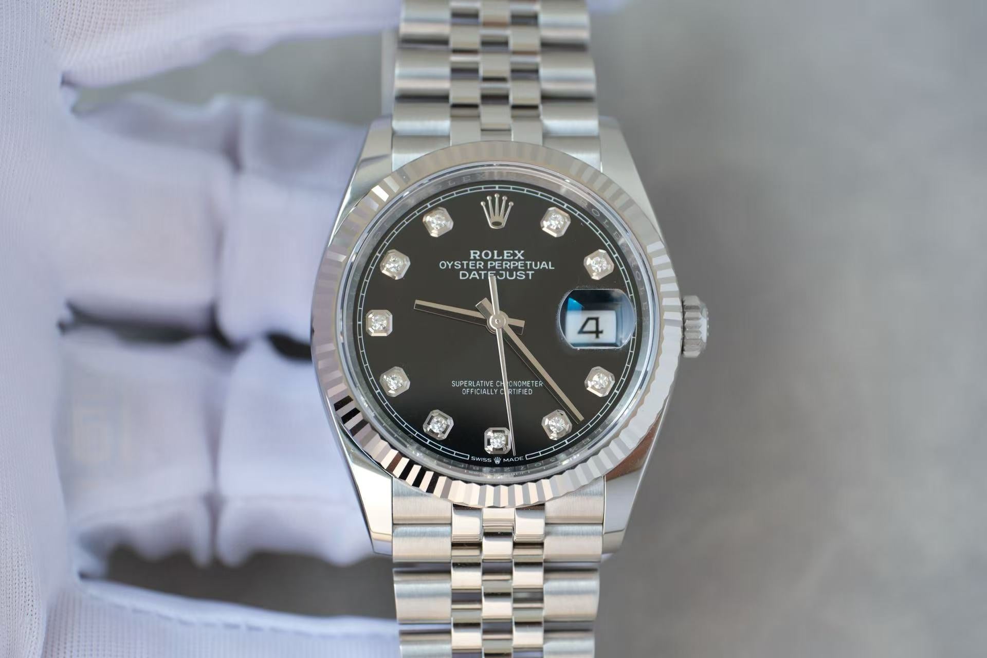 ✦ 劳力士 Rolex 日志型 Datejust 36mm 126234 黑盘钻刻 五珠链 2026年2月全套未使用