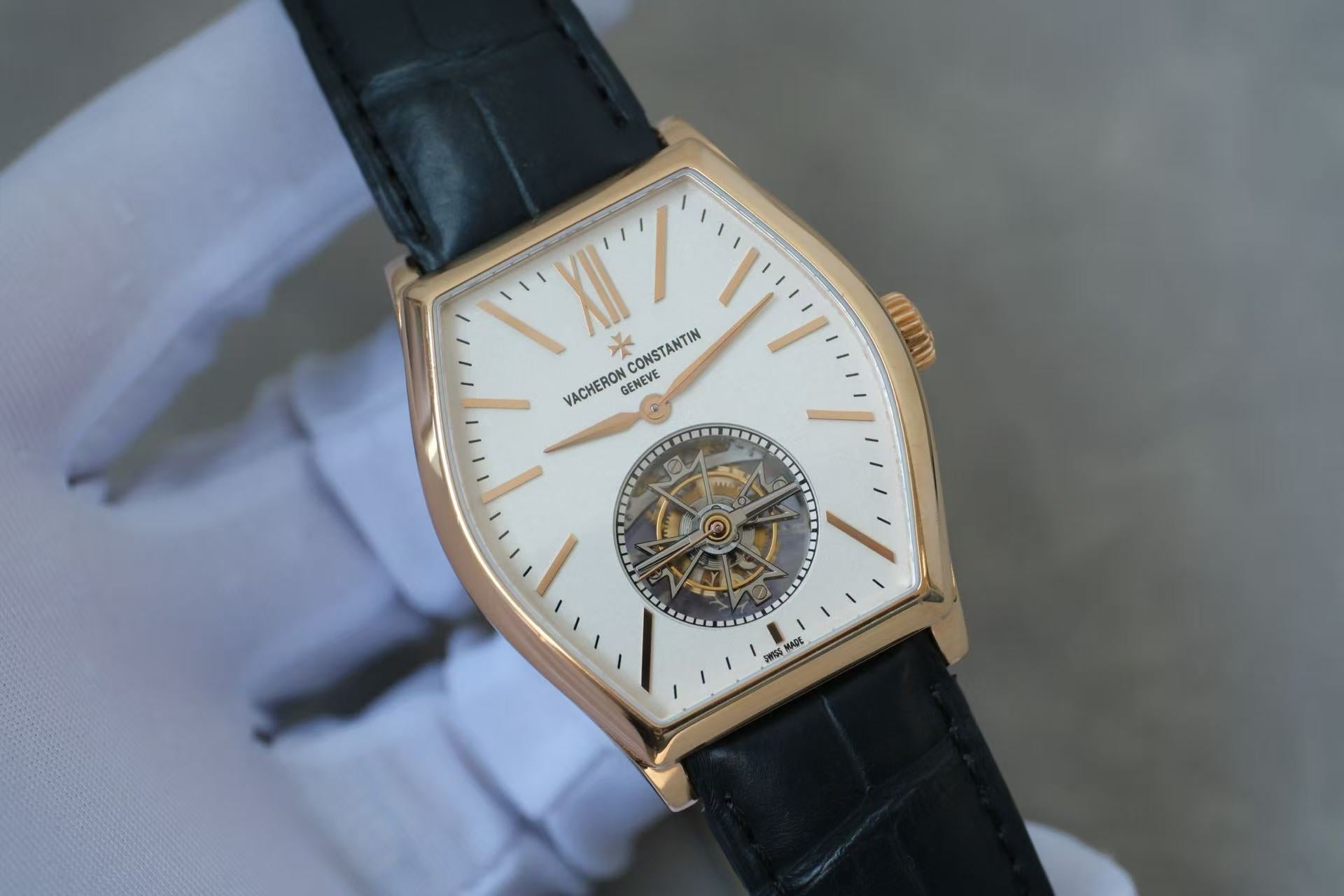 ✦ Vacheron Constantin Malte 30130/000R-9754 18K Pink Gold Tourbillon Watch