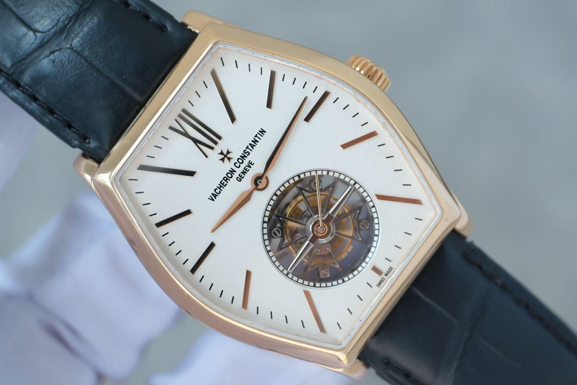 ✦ Vacheron Constantin Malte 30130/000R-9754 18K Pink Gold Tourbillon Watch