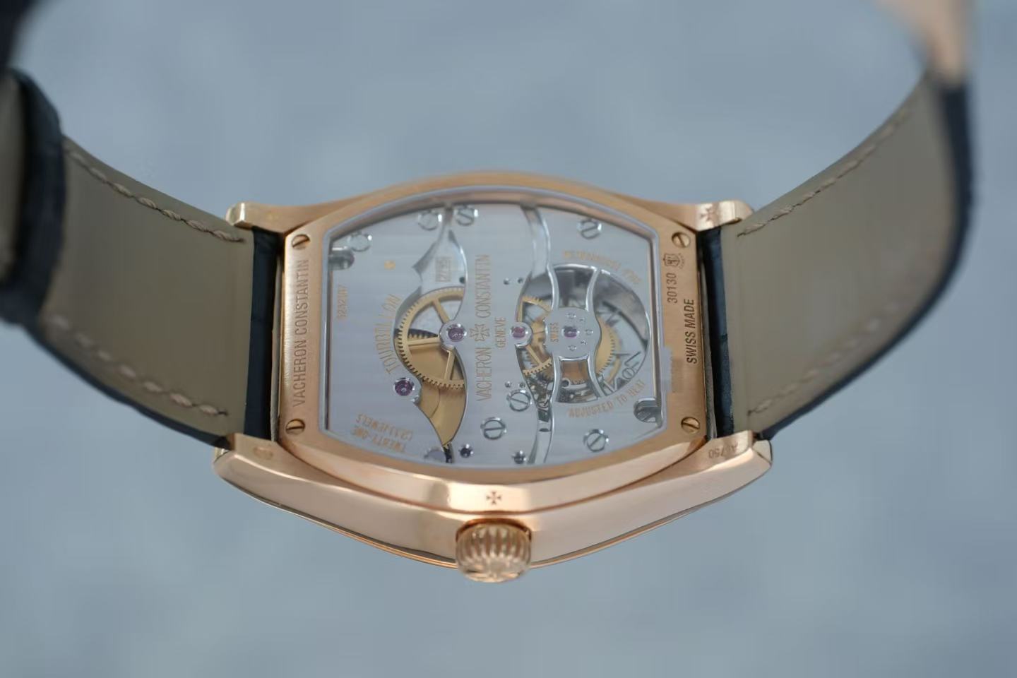 ✦ Vacheron Constantin Malte 30130/000R-9754 18K Pink Gold Tourbillon Watch