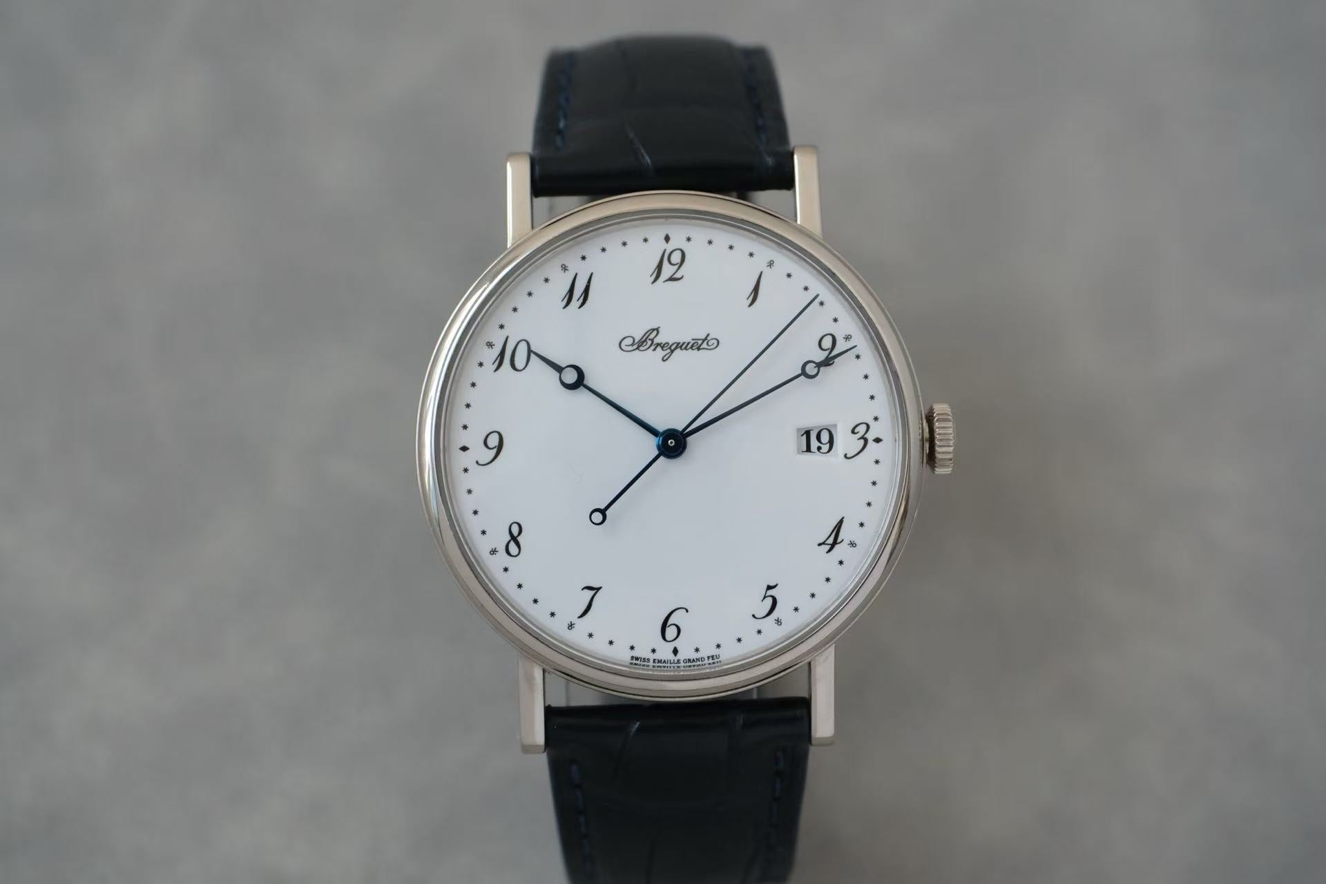 ✦ 宝玑 Breguet 经典系列 Classique 5177BB 大明火珐琅盘 18K白金 38mm 2016年全套带票