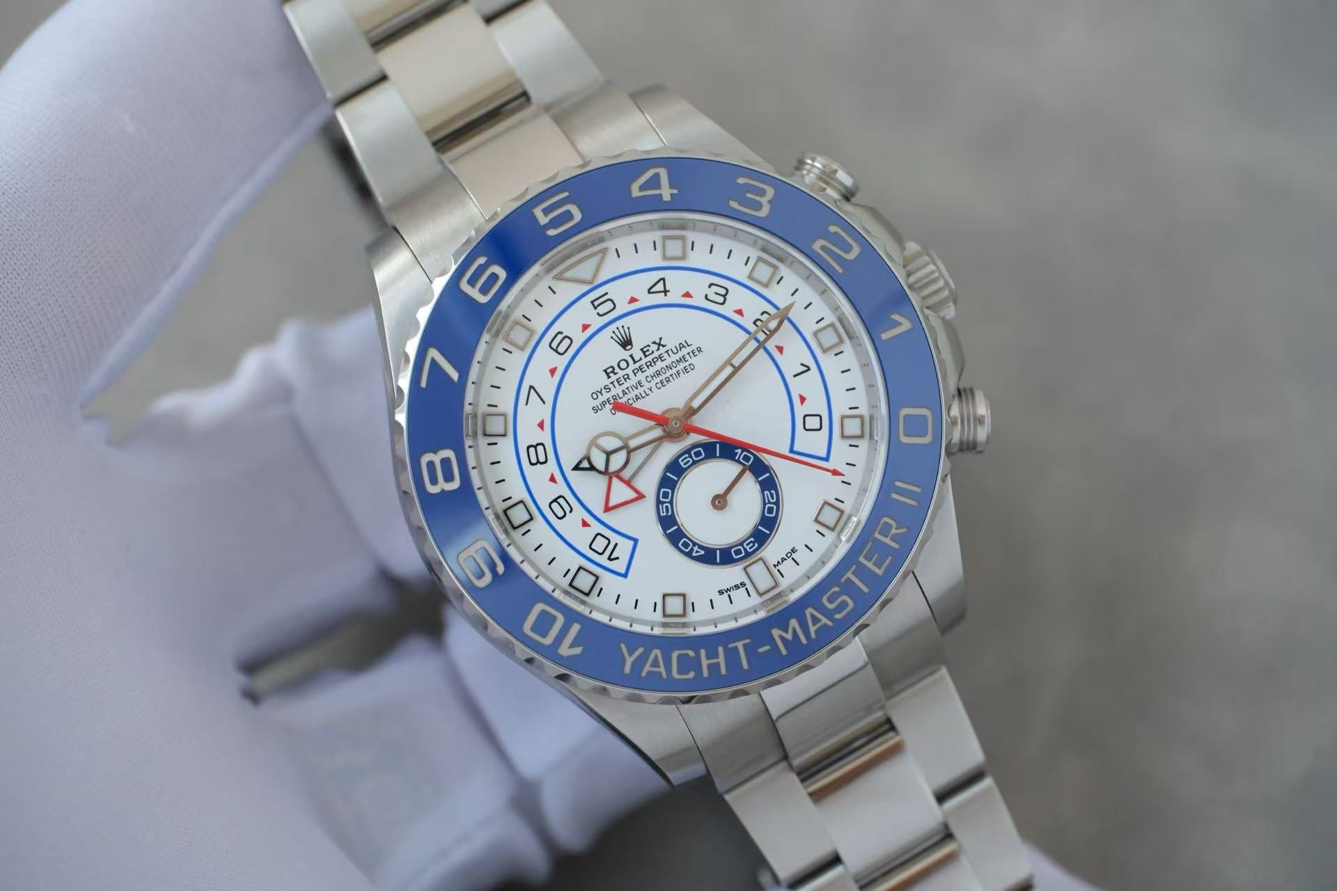 ✦ 劳力士 Rolex 游艇名仕型 II Yacht-Master II 116680 蓝圈 44mm 2023年12月全套