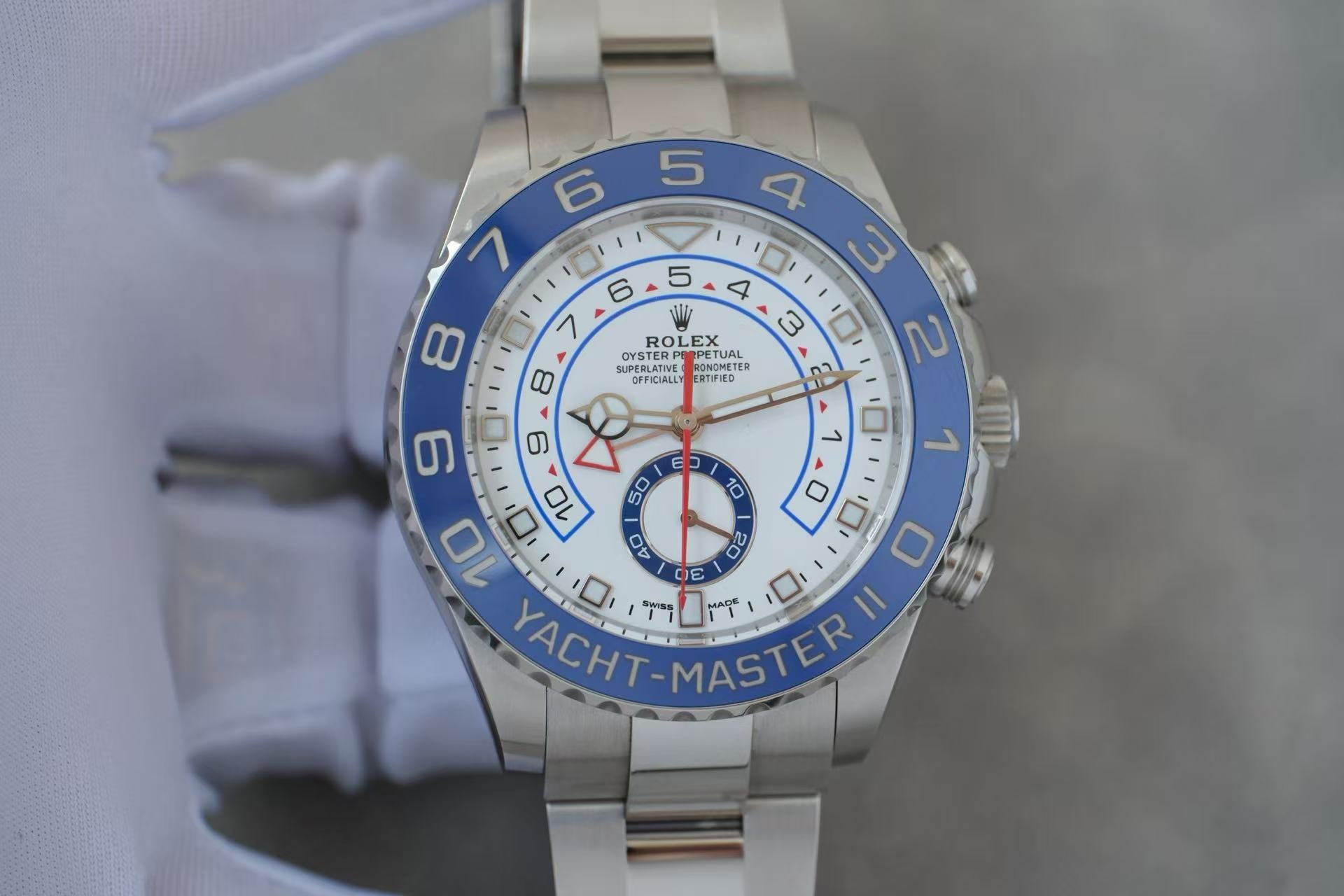 ✦ 劳力士 Rolex 游艇名仕型 II Yacht-Master II 116680 蓝圈 44mm 2023年12月全套