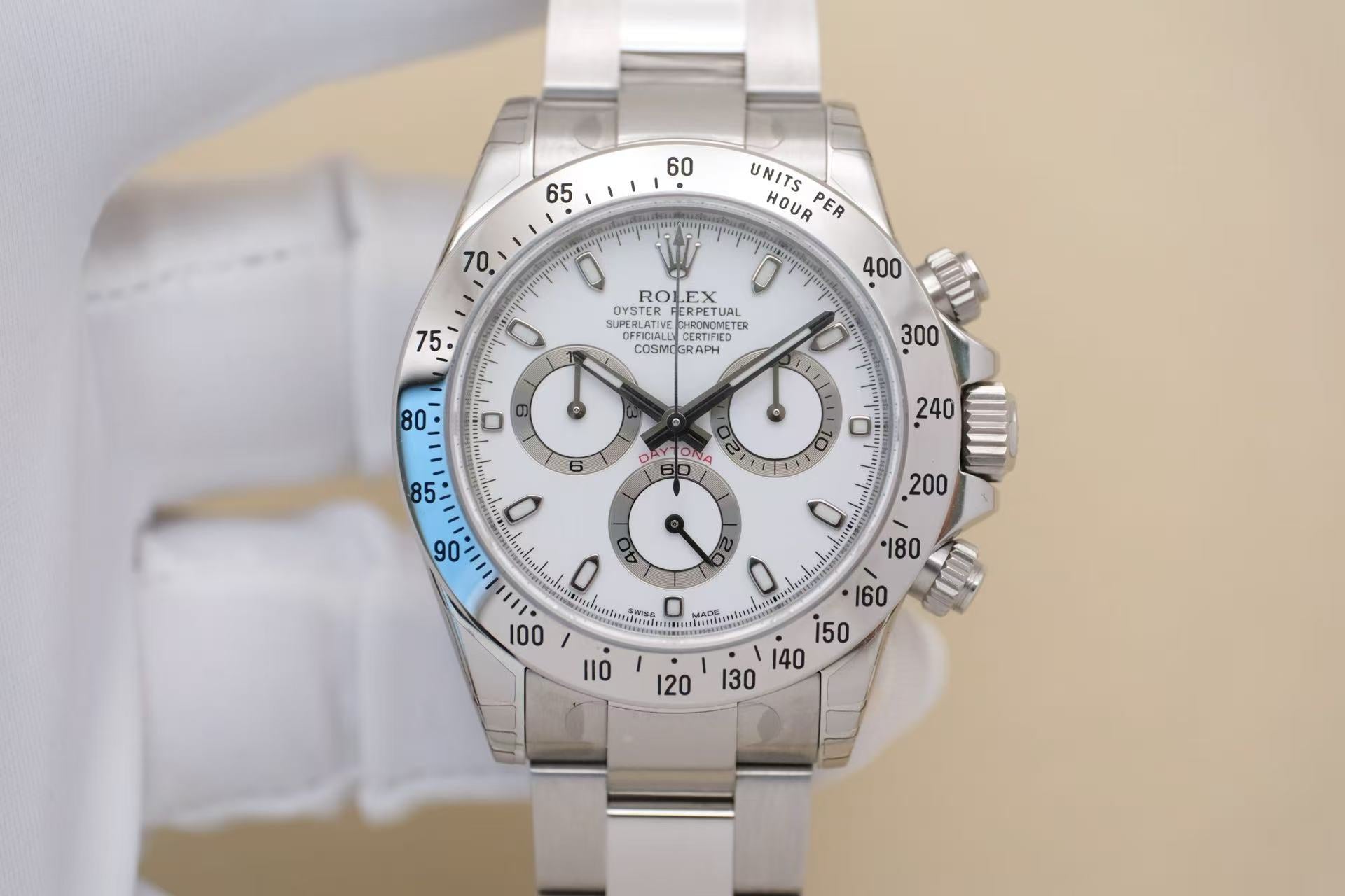 ✦ Rolex Daytona 116520 White Dial 2011 Full Stickers Unused Pristine Condition