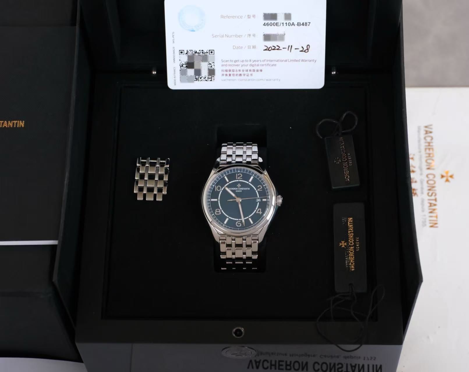 ✦ 江诗丹顿 Vacheron Constantin 伍陆之型系列 4600E/110A-B487 蓝盘精钢 40毫米 2022年全套带发票
