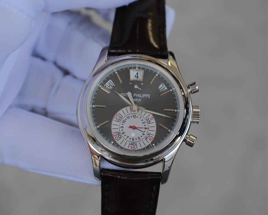 Patek Philippe 百达翡丽 复杂功能时计 5960P-001 自动机械，950铂金 2012年 全套现货