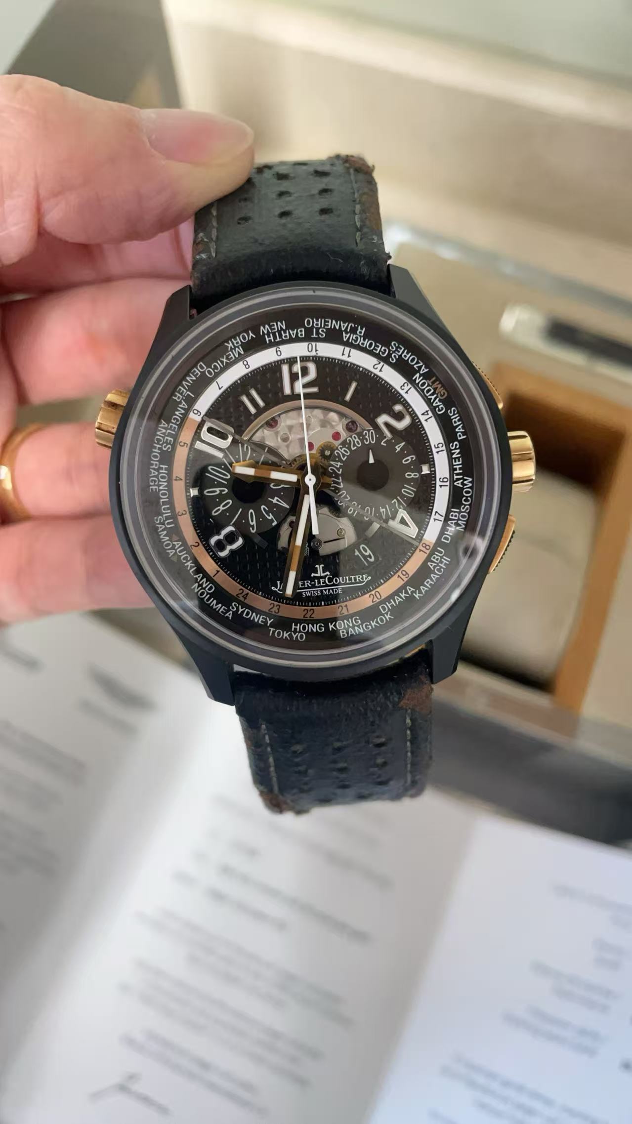 积家 Jaeger-LeCoultre 极限运动大师系列 Q193L471 44毫米 陶瓷/18K玫瑰金 限量200枚 2014年全套